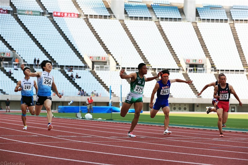 超高速バトルとなった24年インターハイ近畿地区大会男子100m