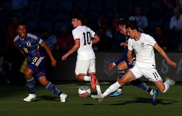 日本に０－２で敗れたアメリカ。（C）Getty Images