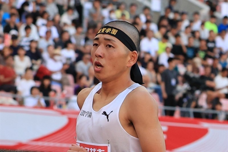 日本選手権男子800mを制した落合晃（写真は予選）