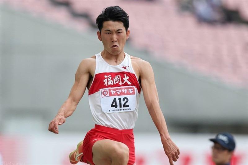 16m70で日本選手権三段跳を制した安立雄斗