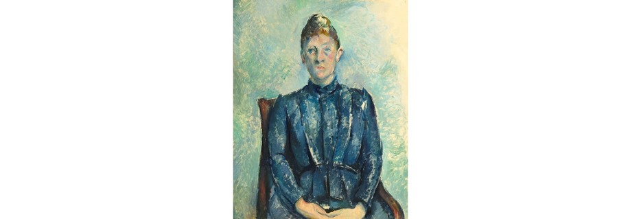ポール・セザンヌ　セザンヌ夫人の肖像　1885-95　キャンバスに油彩　オランジュリー美術館