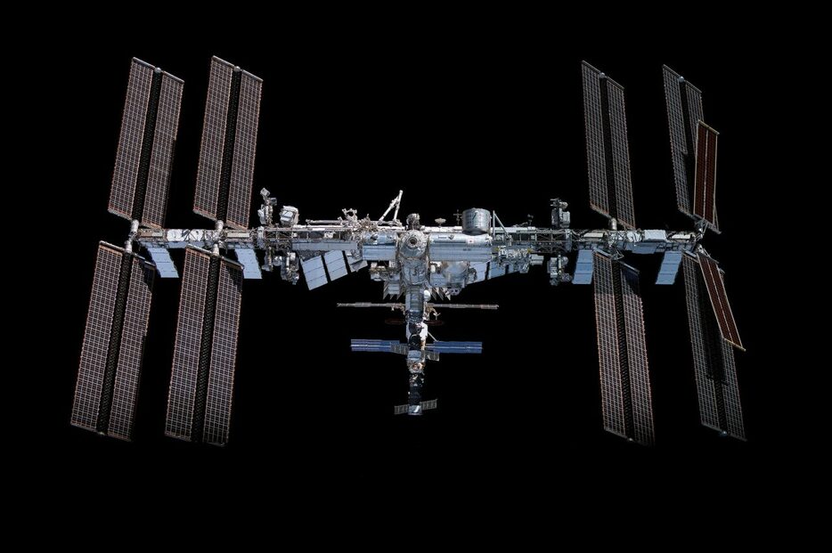 国際宇宙ステーション（ISS）の外観。2021年11月撮影