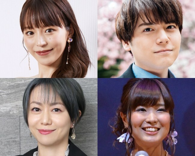 （上段左から）平野綾、内田雄馬（下段左から）田村睦心、渕上舞