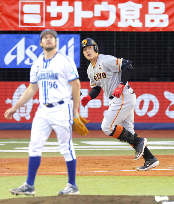 昨年５月９日、新潟でバウアーからソロ本塁打を放った岡本和