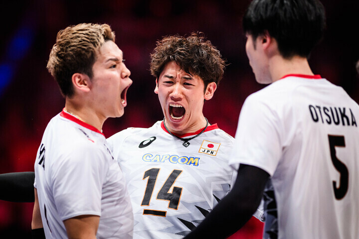 確かな成長を見せつける日本代表。(C) Volleyball World