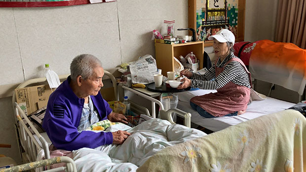 長寿園の通所介護事業所は休止し、今も福祉避難所となっている＝石川県珠洲市