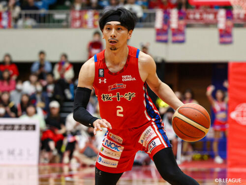 Bリーグの自由交渉選手リストに公示された山本柊輔 [写真]＝B.LEAGUE