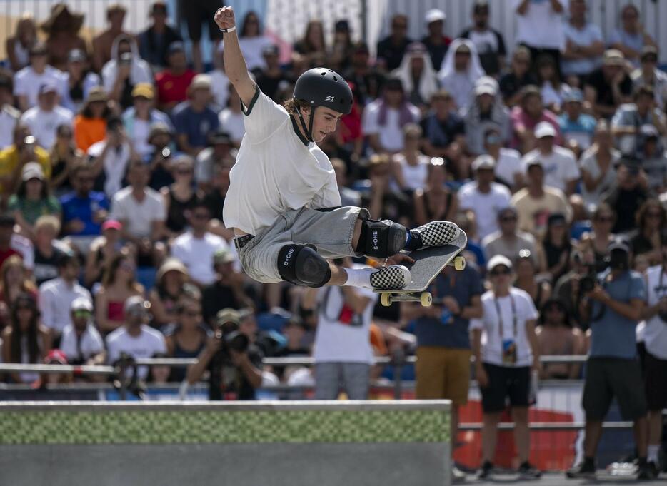 テイト・カリューのライディング Photo: OIS/Jonathan Nackstrand. Handout image supplied by OIS/IOC