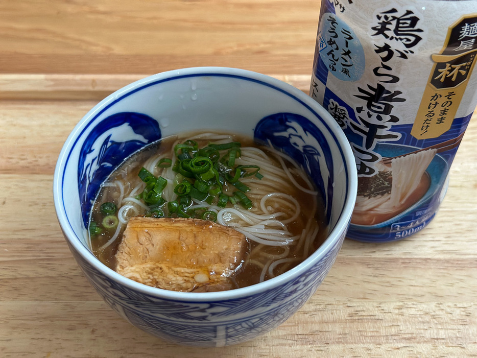 「鶏がら煮干つゆ（醤油）」