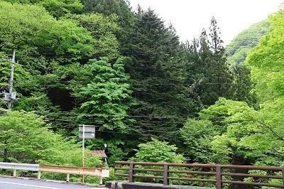 4月30日深夜に被害に遭った栃木県日光市足尾町の被害者宅付近