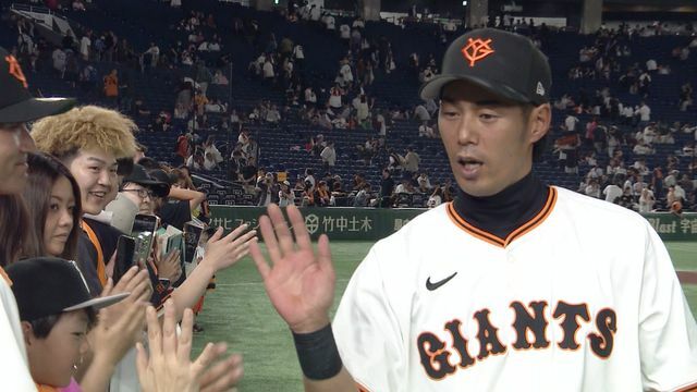 巨人の立岡宗一郎選手は4安打4打点の大活躍(画像:日テレジータス)