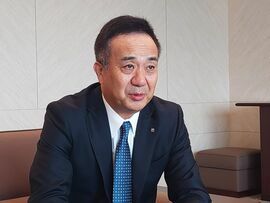 日本損害保険協会の城田会長（6日・都内）