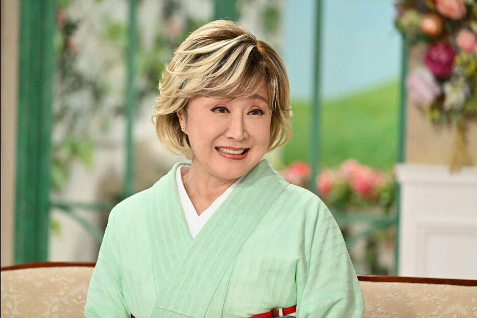 6月10日放送の「徹子の部屋」に出演した小林幸子さん＝テレビ朝日提供