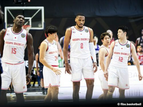 BCLアジア初黒星を喫した広島。2勝1敗で他会場の結果を待つことに［写真］＝fiba.basketball