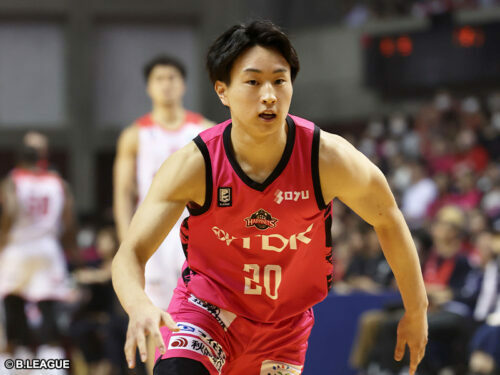 秋田在籍3年目を迎える小栗瑛哉［写真］＝B.LEAGUE