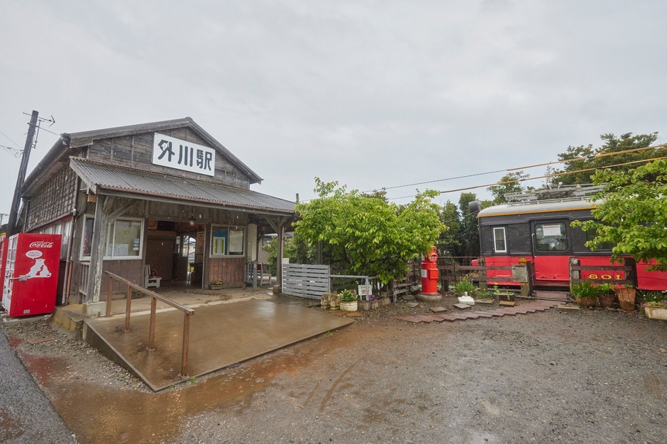 銚子電鉄の終着駅、外川駅。平日は無人駅だが、土・日、祝日は有人駅となる