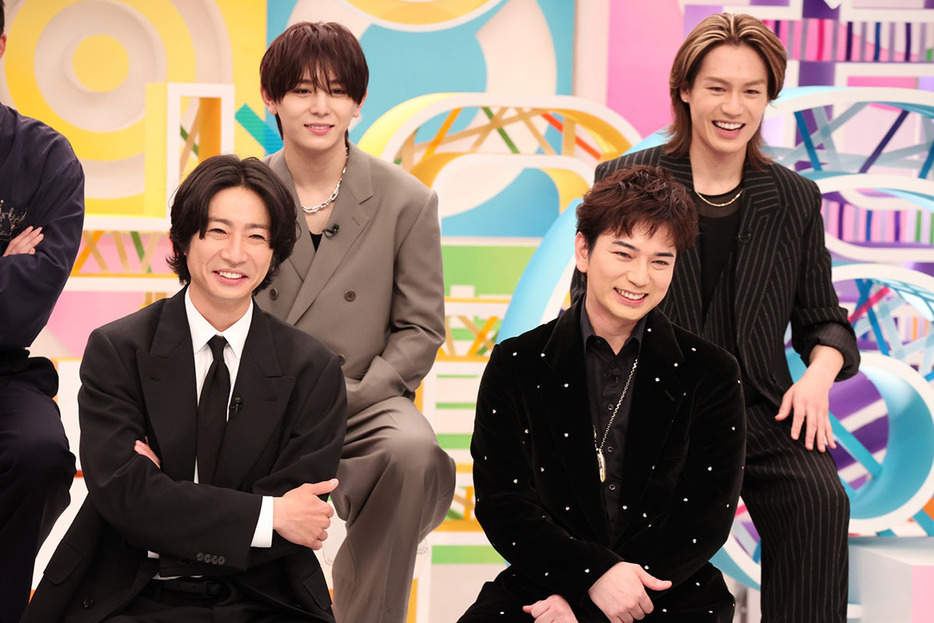 左から）相葉雅紀、山田涼介、松本潤、松田元太　©フジテレビ