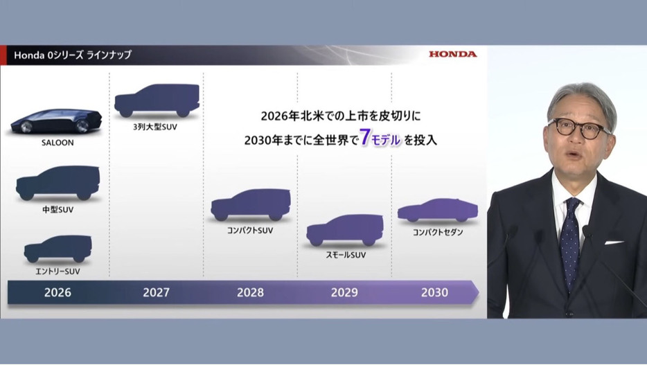 ホンダが今後の電動化戦力を公表。2030年までにEVや自動運転に対して10兆円の投資を行うという。