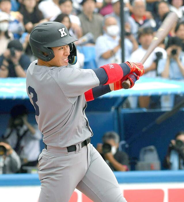 　東京六大学野球の春季リーグでベストナインに選ばれた慶大・清原正吾