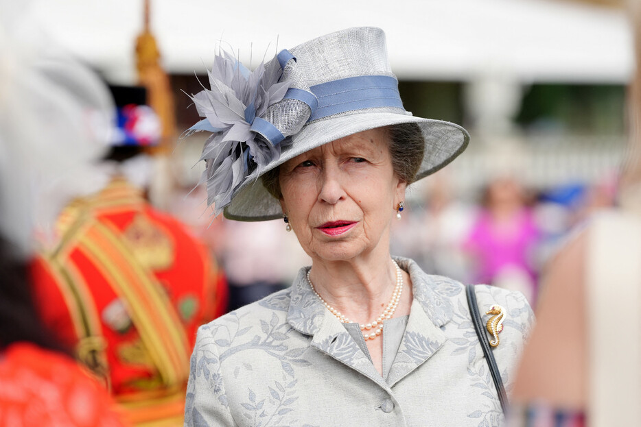 英王室は２４日、チャールズ国王の妹アン王女（７３）＝写真＝が頭部を負傷し入院したと発表した＝５月２３日撮影