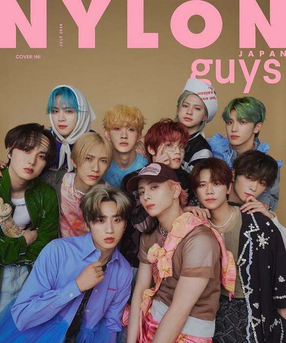 「NYLON JAPAN」8月号guysカバー（カムエル、6月28日発売）表紙：INI（C）NYLON JAPAN