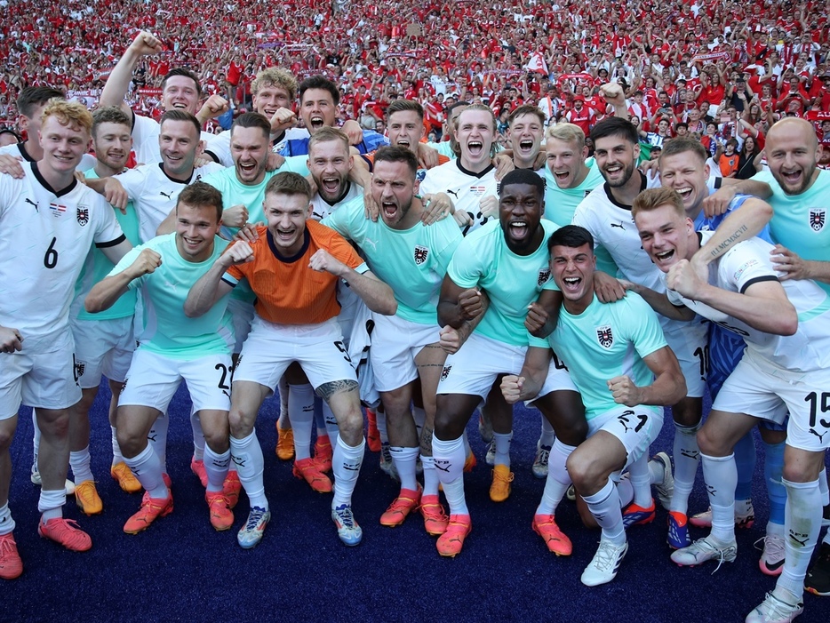 オーストリアが首位通過で決勝トーナメントへ(Getty Images)
