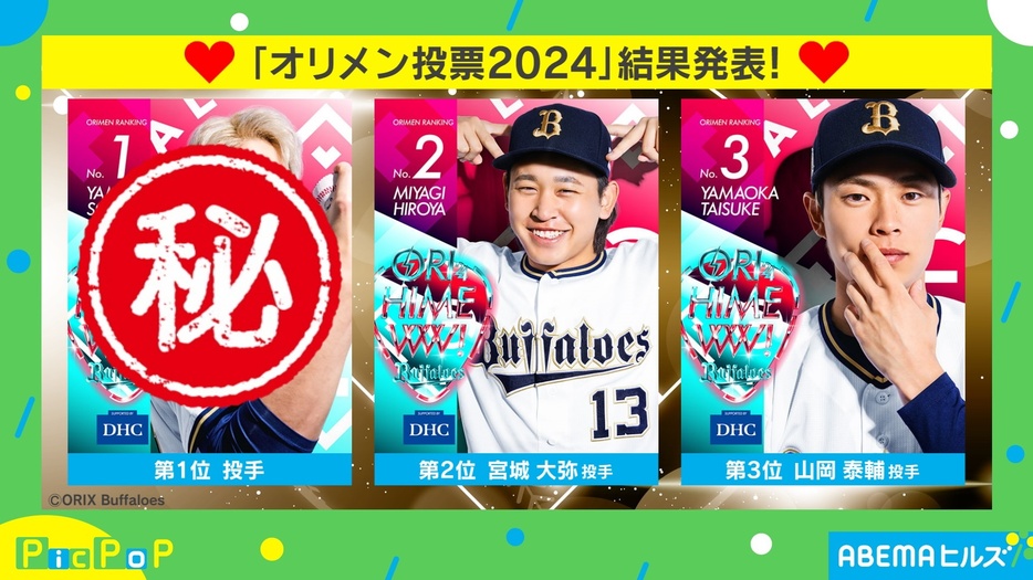 オリックスの「推しメンランキング」