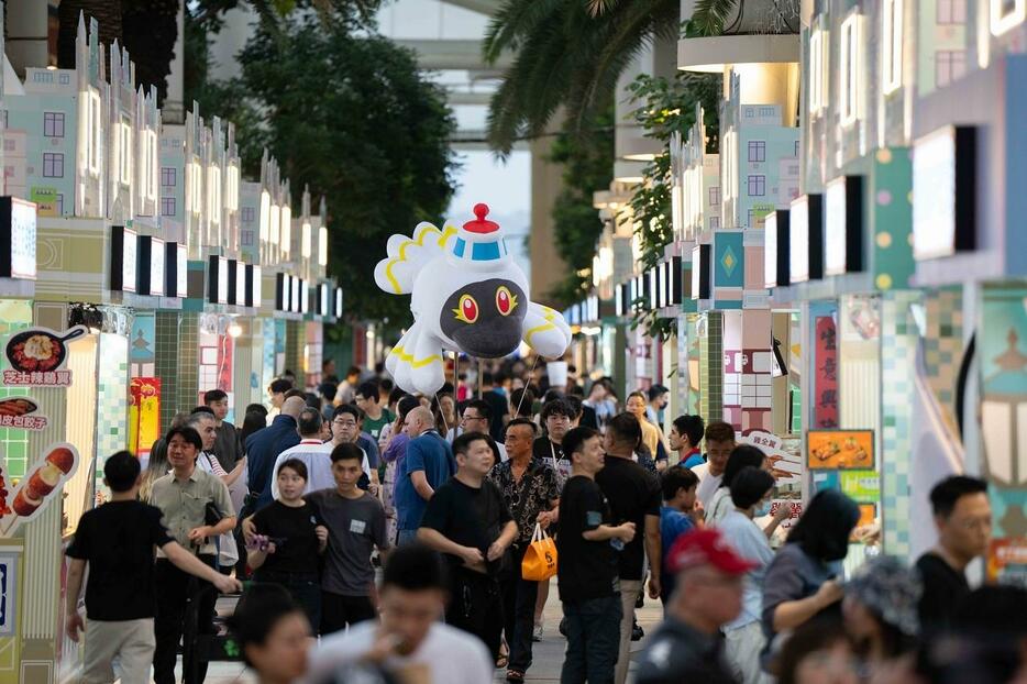 マカオ国際美食都市カーニバル会場の国際美食ストリートの様子（写真：MGTO）