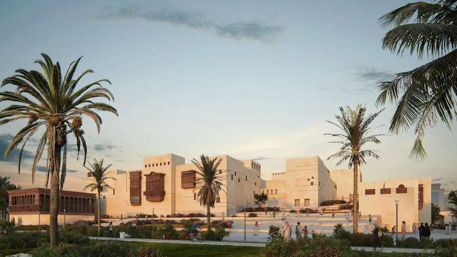 紅海沿岸の都市ジッダに位置する「チームラボボーダレス ジッダ」は、ユネスコ世界文化遺産ジッダ歴史地区を見渡すアルバイン・ラグーンのほとりに常設される