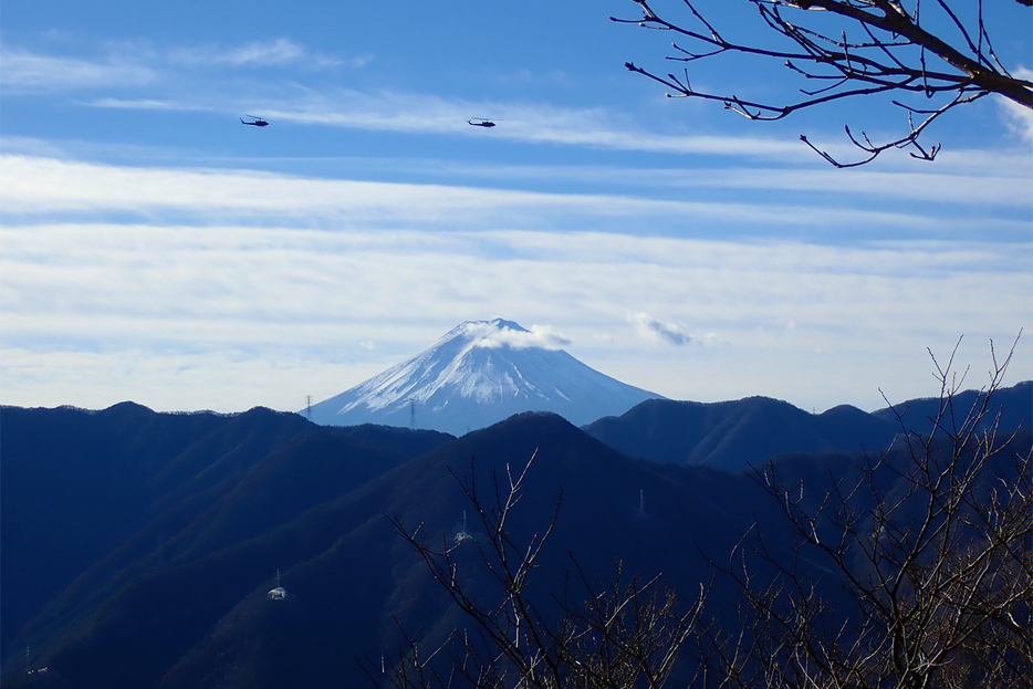 笹子雁ヶ腹摺山から望む富士山
