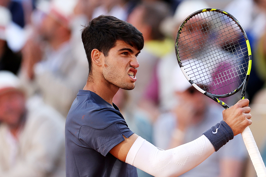 全仏オープン初優勝を果たしたカルロス・アルカラス（Photo by Getty Images）