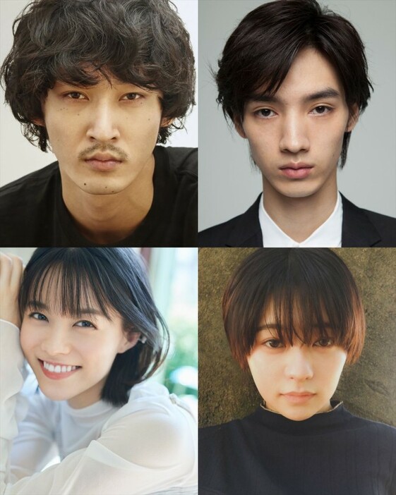 ドラマ『マル秘の密子さん』に出演する（上段左から）上杉柊平、清水尋也、（下段左から）志田彩良、吉柳咲良