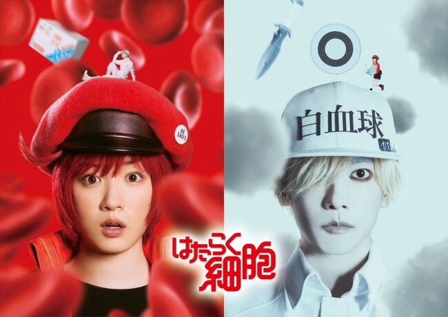 映画『はたらく細胞』より（左から）赤血球（永野芽郁）、白血球（佐藤健））