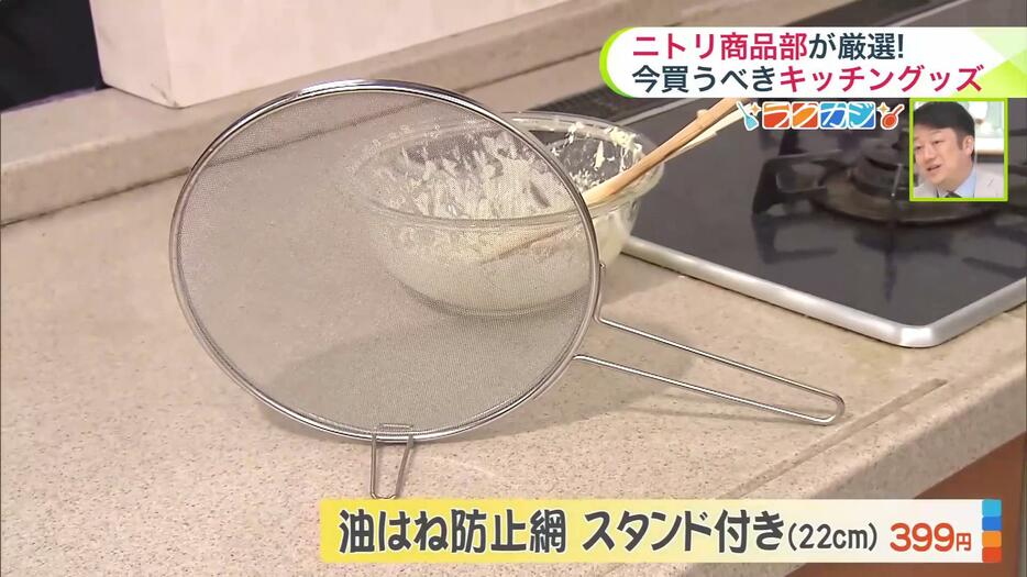 「油はね防止網 スタンド付き（22cm）」