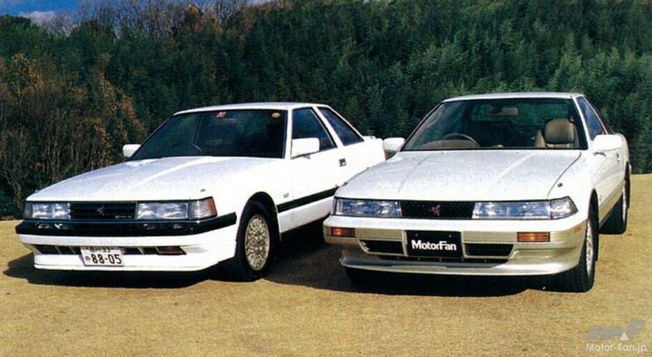 左が初代、右が2代目のトヨタ・ソアラ