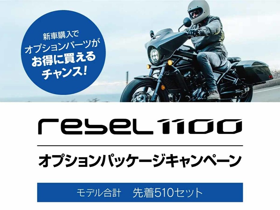 先着510セット限定「Rebel 1100/T」オプションパッケージキャンペーン