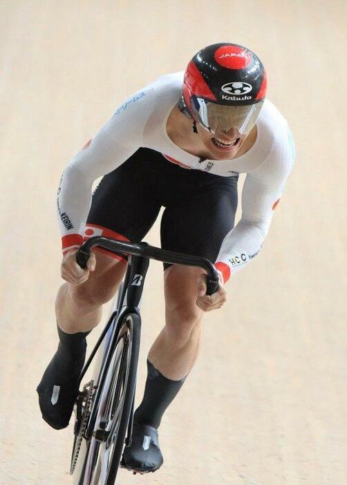 パリ五輪でメダル獲得に期待が高まる自転車トラックの太田海也。「目標は3種目で表彰台。自信はある」と語る＝伊豆ベロドローム