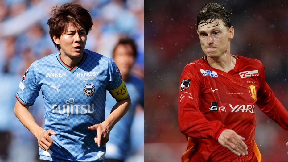 鍵を握る脇坂泰斗とキャスパー・ユンカー(C)J.LEAGUE