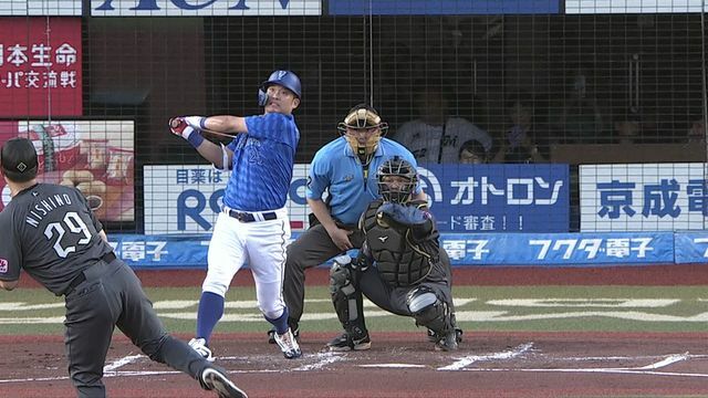 第６号ホームランを放った筒香嘉智選手