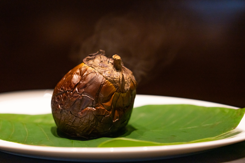 1時間半、蒸し焼きにした賀茂茄子