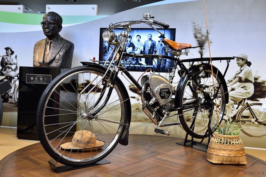 スズキは1952年に自転車用の補助エンジン「パワーフリー号」を発売