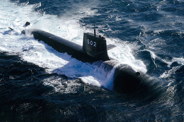 川崎重工が建造を担当した潜水艦である「うんりゅう」（画像：海上自衛隊）。