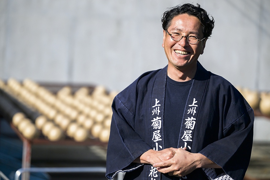 菊屋小幡花火店・代表取締役　5代目の小幡知明さん