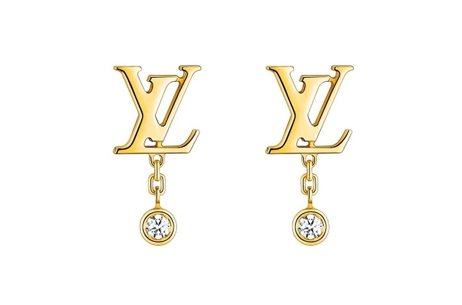 「ピュス イディール ブロッサム LV」ピアス(YG×ダイヤモンド)￥99,000＊片耳での販売／ルイ・ヴィトン