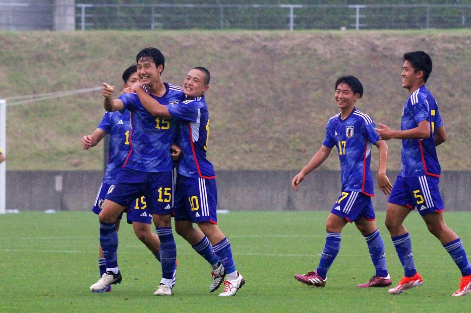 セネガル戦で同点ゴールを決めたDF横井佑弥（#15／写真◎川端暁彦）