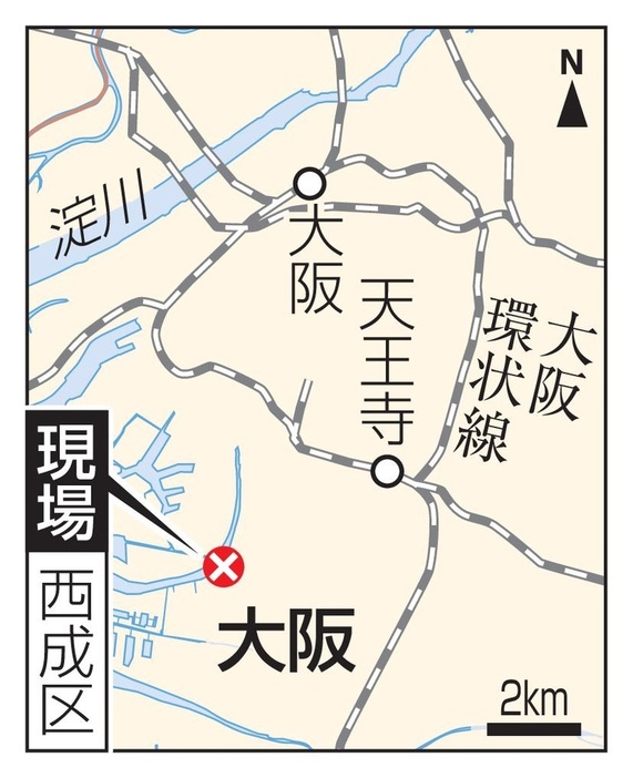 大阪市西成区の現場