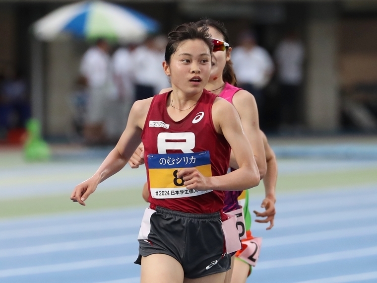 学生個人女子5000mで2位に入った立命館大の太田咲雪（撮影・藤井みさ）