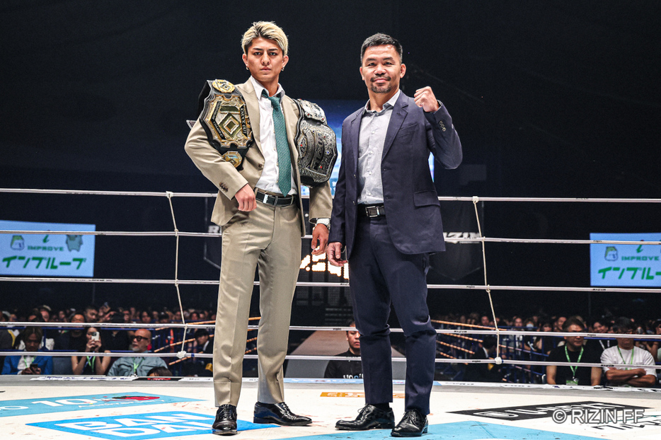 7・28『超RIZIN.3』さいたまスーパーアリーナ大会で対戦が決まった鈴木千裕とマニー・パッキャオ