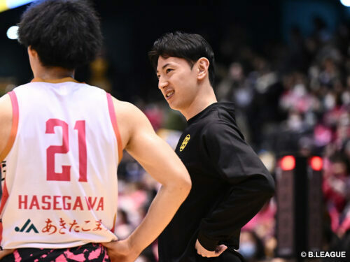 2023－24シーズンは仙台89ERSの練習生だった猪狩渉［写真］＝B.LEAGUE