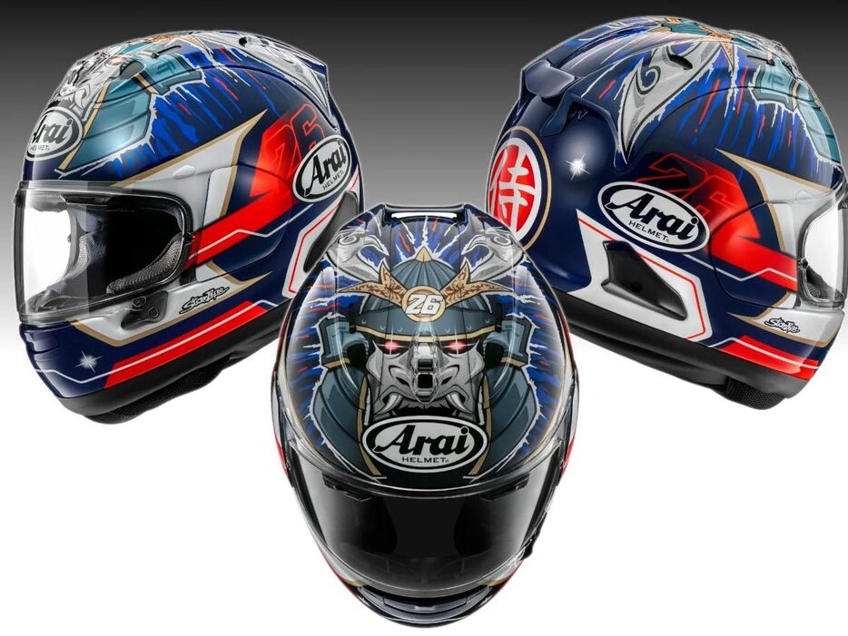 ARAI RX-7X 新グラフィック「PEDROSA SHOGUN」登場